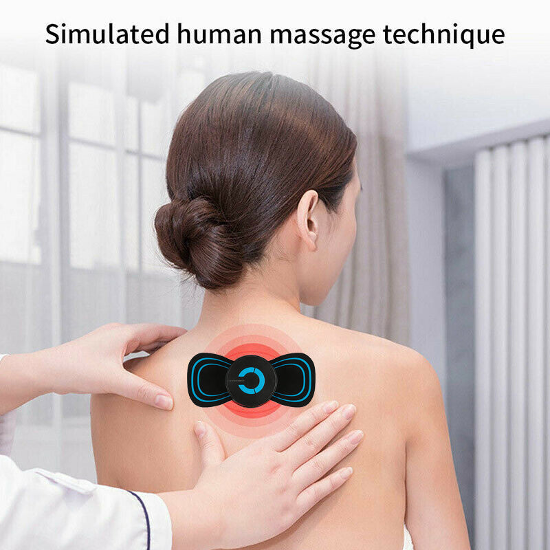 Portable Mini Electric Neck & Back Massager – USB Rechargeable Pain Relief for Full Body Relaxation - Wellness Pulse