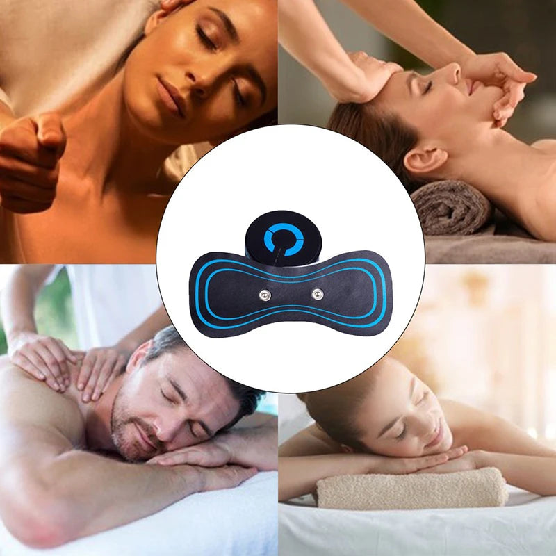 Portable Mini Electric Neck & Back Massager – USB Rechargeable Pain Relief for Full Body Relaxation - Wellness Pulse